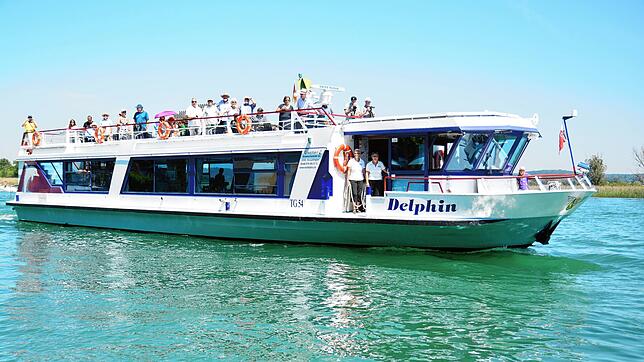 (Archivbild) Die „Delphin“ im Jahr 2019: Das 24 Meter lange Schiff bietet Platz für maximal 120 Personen.
