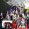 Die Grufti-Band Tiengen am vergangenen Fasnachtssonntag auf der Tiengener Schlosstreppe. Die Band feiert in diesem Jahr ihr 25-jähriges ...