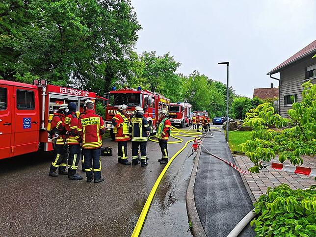 Im Kreis Calw kam es durch einen Blitzschlag zu einem Schwelbrand.