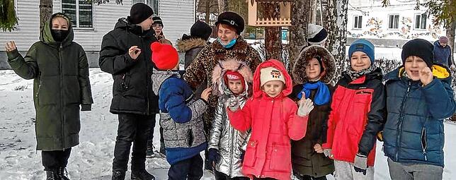 Kinder im Internat in der Ukraine.