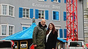 Marino Farinella und Cristina Caraus freuen sich auf die Wiedereröffnung des Laufenburger „Adler“.