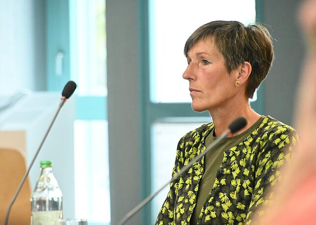 Die Eigeltinger Bürgermeisterstellvertreterin Katja Hertell schildert die Probleme für Eigeltingen beim Regionalplan.
