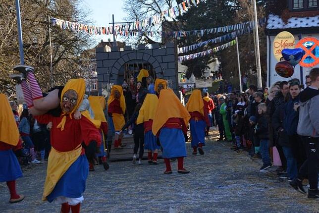 Bild 39: Bilder vom Narrentreffen der Urviecher-Zunft Bad Dürrheim: Großer Festumzug (4)