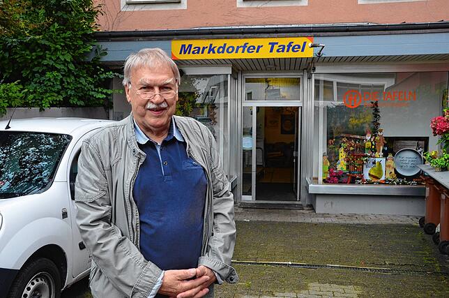 Ohne Geldspenden könnte die Tafel nicht arbeiten, erklärt Günther Wieth, der Vorsitzende des die Tafel tragenden Vereins Zukunftswerkstatt.