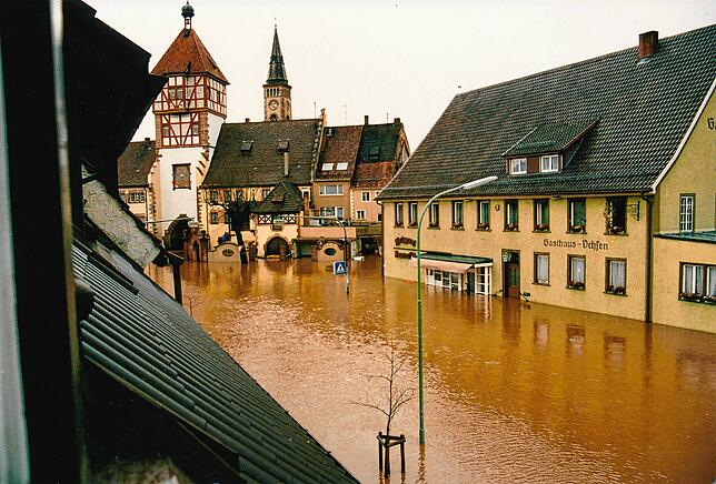 Februar 1990: So stellt sich die Lage währenddessen in Bräunlingen dar.