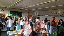 Viel los ist beim Tag der offenen Tür der Realschule am Salinensee. Bild: Schule
