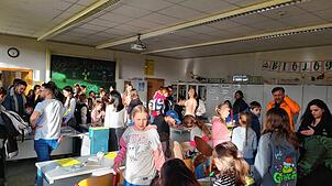 Viel los ist beim Tag der offenen Tür der Realschule am Salinensee. Bild: Schule