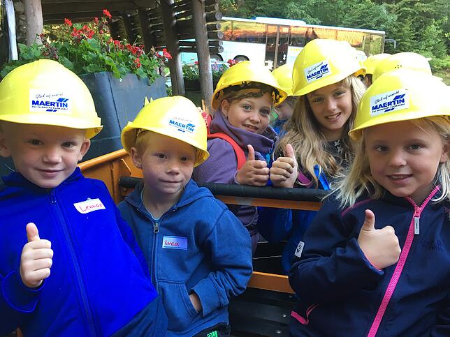 Spannende Einblicke gab‘s für die Kinder im Bergwerk Finstergrund bei Wieden.