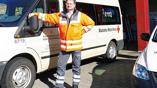 Bereitschaftsleiter Matthias Boden beklagt die mangelnde Finanzierung der ehrenamtlichen Arbeit in den DRK-Ortsvereinen: &bdquo;Wir ...