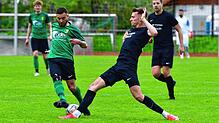 Konzentration: Tobias Ramsteiner (rechts) von der SG FC Wehr/Brennet ist sich bewusst, dass sein Patzer gegen den SV Herten, den Sascha ...
