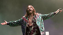 Die Gruppe Thirty Seconds To Mars, hier Sänger Jared Leto, ist am 16. August in Salem zu hören.