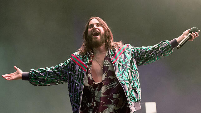 Die Gruppe Thirty Seconds To Mars, hier Sänger Jared Leto, ist am 16. August in Salem zu hören.