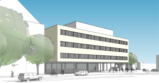 So soll der Erweiterungsbau des Klinikums Hochrhein in Waldshut aussehen.