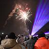 Willkommen 2019: Bei guter Sicht genossen die Silvesterfeiernden die Pyro-Show in beiden Rheinfelden.