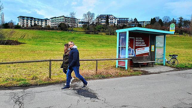 Bereich Rauensteinstraße Ost, unterhalb des Hotels Sankt Leonhard: Hier könnten Wohngebäude entstehen. Die Stadt hat im unteren Bereich ...