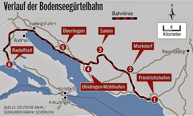 Bild 1: Sorge wegen neuem Fahrplan: Bahnexperte Thieke rechnet mit starkem Rückgang der Fahrgastzahlen der Bodenseegürtelbahn