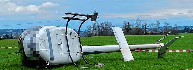 Der Bell, der am Dienstag auf der Seite landete.