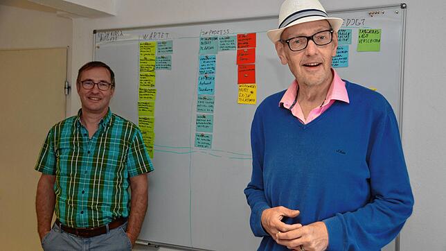 Rainer Schaff (links) und Uwe Hammerle von der Initiative Psychiatrie-Erfahrener Bodensee, die das Ex-In-Projekt zur Weiterbildung als ...