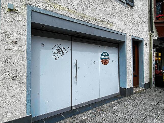 Wenig schöner Anblick: Die geschlossene Kochlöffel-Filiale.
