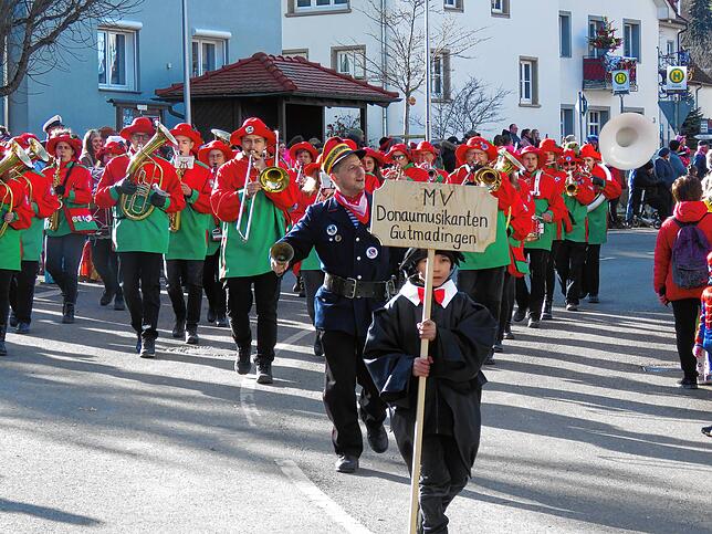 Bild 1: Viele Zuschauer beim Umzug in Gutmadingen am Sonntag