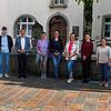 Teilnehmende der Koordinationsrunde für die Flüchtlings-Hilfsangebote (von links): Lars Reindl (Bufdi), Oberbürgermeister Philipp Frank, ...