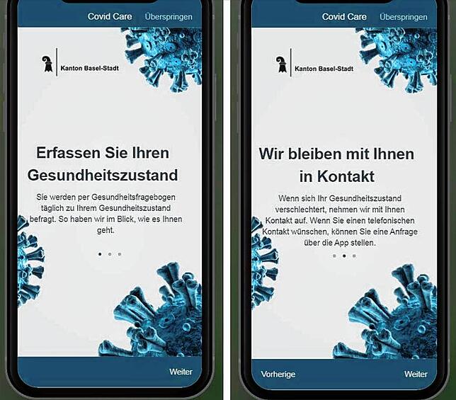 Einblick in die App des Kantons Basel-Stadt.