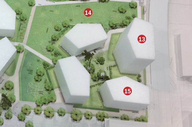 Bild 5: So soll das ehemalige Siemensareal in Konstanz aussehen: Viel Grün, ein Hochhaus und eine Kita