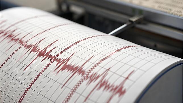 Ein Seismograf zeichnet eine Erschütterung auf - vor Kreta ist es zu einem Erdbeben gekommen.