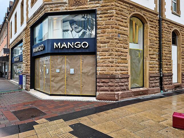 Die geschlossene Mango-Filiale in der Singener Innenstadt.