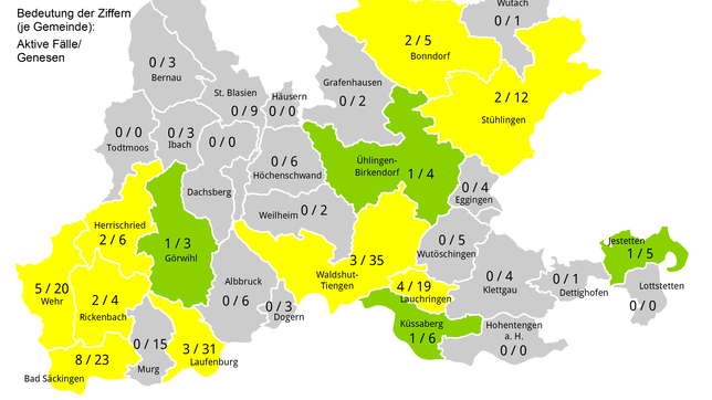 307 Personen sind, Stand 4. Mai, im Landkreis Waldshut mit dem Coronavirus infiziert. Davon sind 237 wieder genesen.