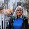 Ruth Meishammer am Mantelhafen in Überlingen, wo sich am Samstag eine mit von ihr organisierte Demonstration gegen eine Impfpflicht ...
