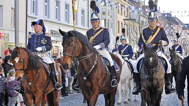 Die Kavallerie der Stadt- und Bürgerwehr beim Fastnachtsmontag-Umzug. Ob sie auch noch nächstes Jahr dabei sein kann, ist ungewiss.
