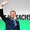 Sachsens Ministerpräsident Michael Kretschmer (CDU) könnte sich bei der Landtagswahl eine weitere Amtszeit gesichert haben.