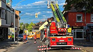 Die Freiwillige Feuerwehr Markdorf war am Montagabend in der Ravensburger Straße im Einsatz.