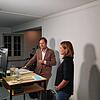 Gottmadingens Bürgermeister Michael Klinger und Stephanie Riester von der Firma Translake bei der Online-Veranstaltung, die Wähler ...