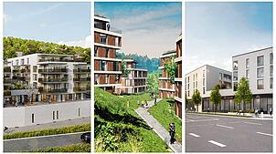 Matthias-Claudius-Haus 2, Von-Kilian-Straße, Klettgau-Carré: Diese drei Vorhaben werden in den nächsten Jahren von Bauunternehmer Claus ...