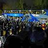 Ankunft der Wild Wings am späten Samstagabend in Schwenningen