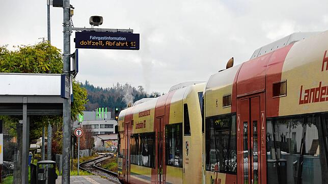 Ein Seehäslezug im Bahnhof von Stockach. Zu Weihnachten könnte es auf der Strecke nach Radolfzell wieder zu Zugausfällen aufgrund von ...