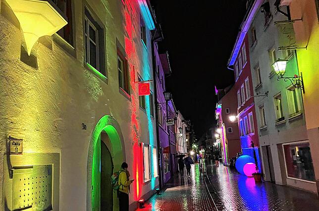 Bild 9: Überlingen leuchtet – im Regen