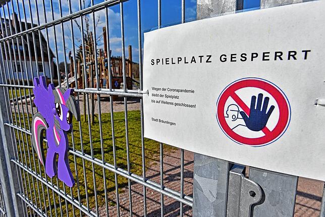 Corona in Bräunlingen: Wie in den anderen Städten sind auch hier die Spielplätze gesperrt, hier jener in der der Ebermannstraße.