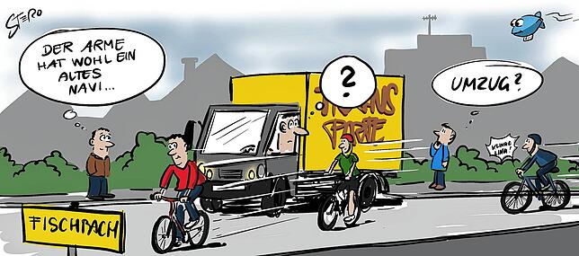 Bild 8: Die Karikatur der Woche: Wie weit weg ist noch zu nah dran?