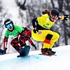 Die Bräunlingerin Jana Fischer (rechts) will sich in St. Moritz in der Weltelite der Snowboardcrosserinnen etablieren. Bild: imago