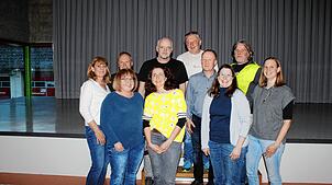 Das Vorstandsteam der Naturfreundegruppe Schwandorf/Gallmannsweil (von links): Petra Reutebuch, Luzia Jäger, Albert Reutebuch, Stefanie ...