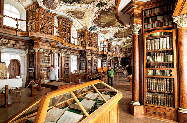 Die Stiftsbibliothek in St. Gallen.
