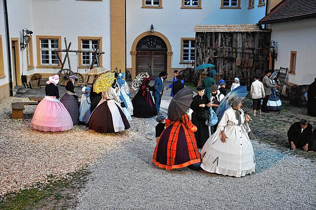 Ankunft der Auswanderer in Neubraunfels. Foto Ursula Ortlieb
