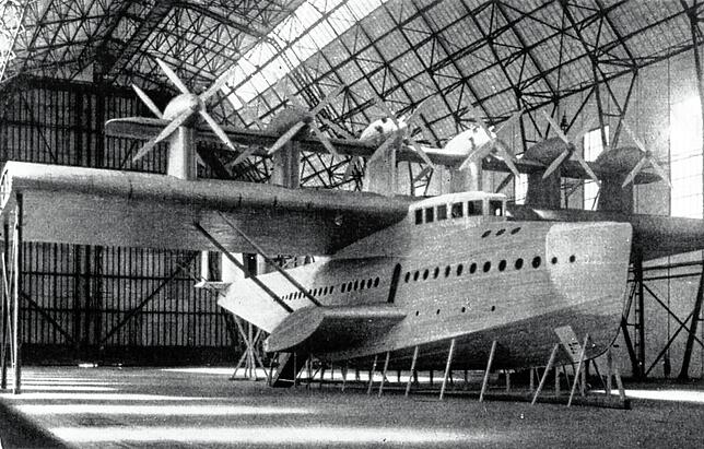 Vor Baubeginn 1927 wurde in der Löwentaler Luftschiffhalle in Friedrichshafen ein 1:1-Modell der Do X aus Holz aufgebaut.