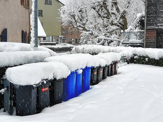 Bild 6: Es hört nicht auf zu schneien: Waldshut versinkt im Schnee