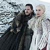 Kit Harington als Jon Schnee und Emilia Clarke als Daenerys Targaryen in einer Folge der achten Staffel der Serie "Games of Thrones" . ...
