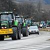 Landwirte erinnern beim Protest daran, dass sie für das nötige Essen sorgen.