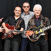 Die Kultband Ghostriders heute mit (von links) Harry Bohner, Lothar Binder, „Pokey“ Thomas Schwabe, Gründungsmitglied ...